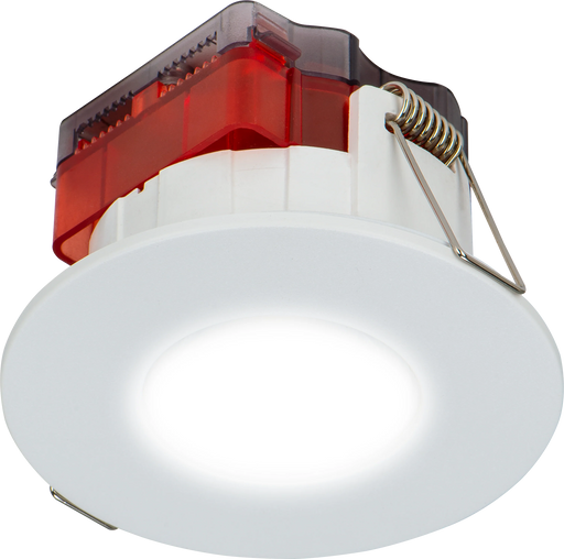 Luceco Ftype Spot Decorative LED Downlight 5W 550lm 4000K Dimmable IP65 White bezel - Flat