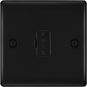 BG Electrical Nexus Metal Matt Black - Unswitched and fused