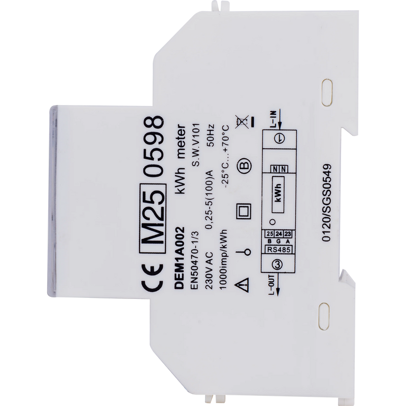 BG Circuit Protection Mid Meter - MID Approved Single Module Meter