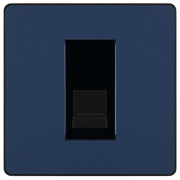 BG Electrical Evolve Matt Blue - Single, telephone socket, master