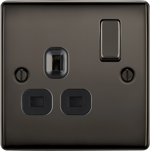 BG Electrical Nexus Metal Black Nickel - Single switched, double pole