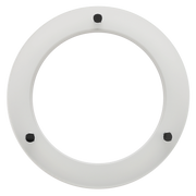 Luceco Platinum Mini white frosted drop glass ring