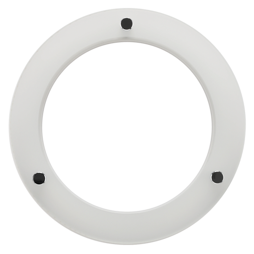 Luceco Platinum Mini white frosted drop glass ring