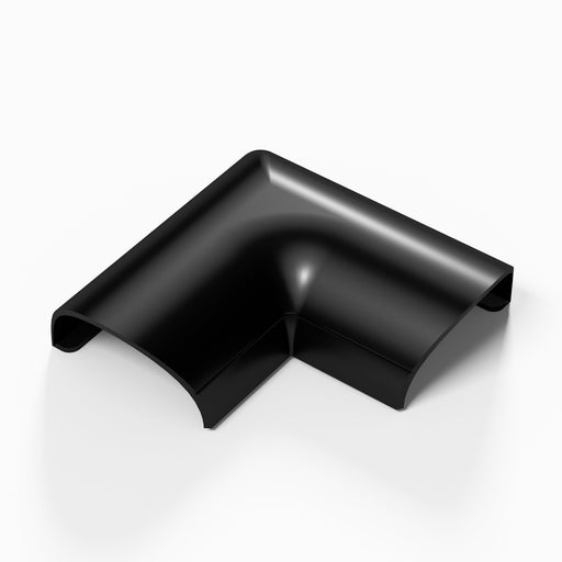 D-Line Trunking - 30x15mm Black Door Top Bend