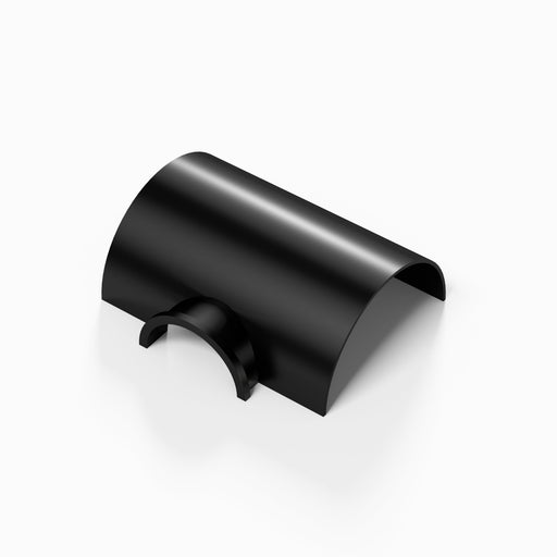 D-Line Trunking - 50x25mm Black Clip-Over Surface Box Tee Adaptor