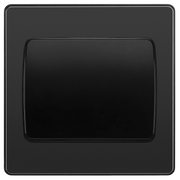 BG Electrical Evolve Black Chrome - Single, 2 way switch, wide rocker