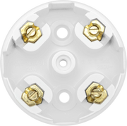 BG Electrical Contractor - Knockout Entry Junction Box 4 Way, 20A, 57mm Dia, White