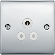 BG Electrical Nexus Metal Polished Chrome - 5A, single, unswitched, round pin