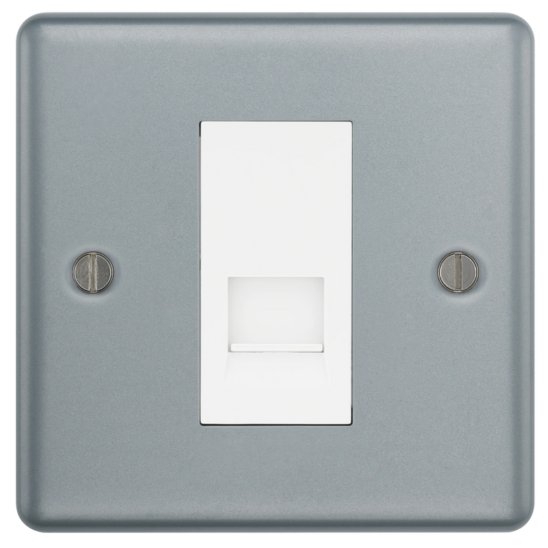 BG Electrical Metal Clad - Single, telephone socket, master