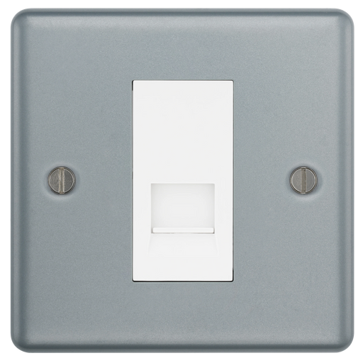 BG Electrical Metal Clad - Single, telephone socket, master