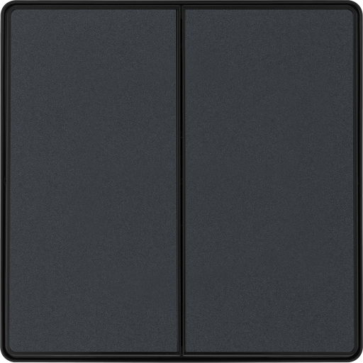 BG Electrical Evolve Matt Grey - Double, 2 way switch, edge rocker
