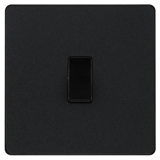 BG Electrical Evolve Matt Black - Single, 2 way switch