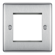 BG Electrical Euro Module - 2 module - square
