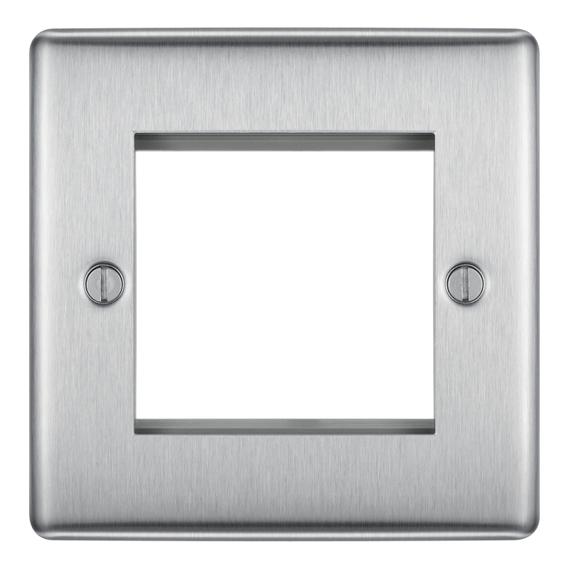 BG Electrical Euro Module - 2 module - square