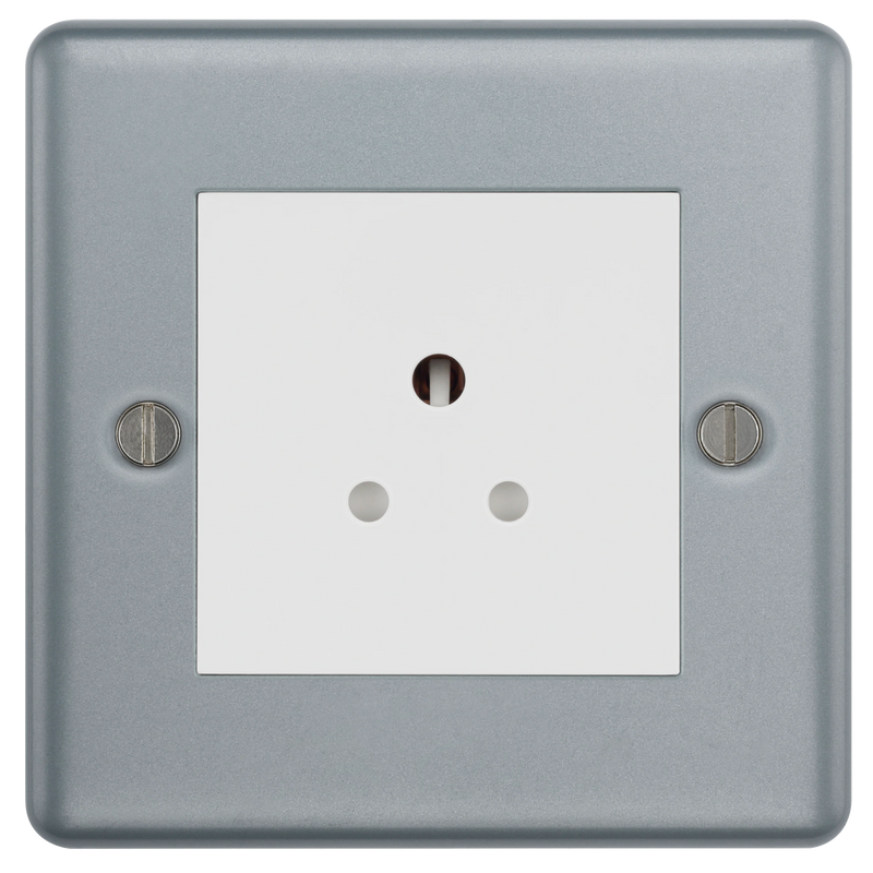 BG Electrical Metal Clad - 2A, single, unswitched, round pin