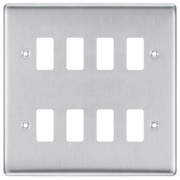 BG Electrical Grid - 8 module, square