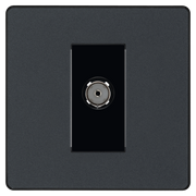 BG Electrical Evolve Matt Grey - Single, co-axial