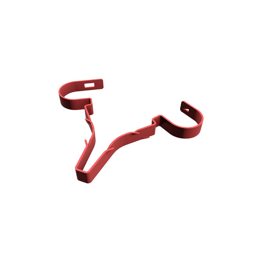 D-Line Fire Clip - Safe-D Stag-Clip for 2x 8-10mm φ cables. Twin, Red - Pack of 50