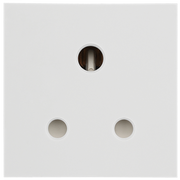 BG Electrical Euro Module - 5A round pin, unswitched socket