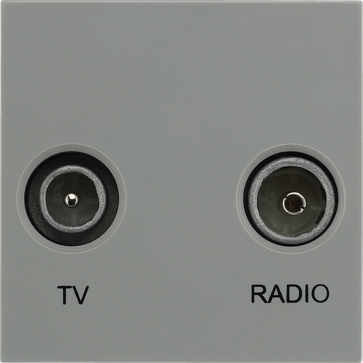 BG Electrical Euro Module - TV and radio - TV IEC male radio IEC female
