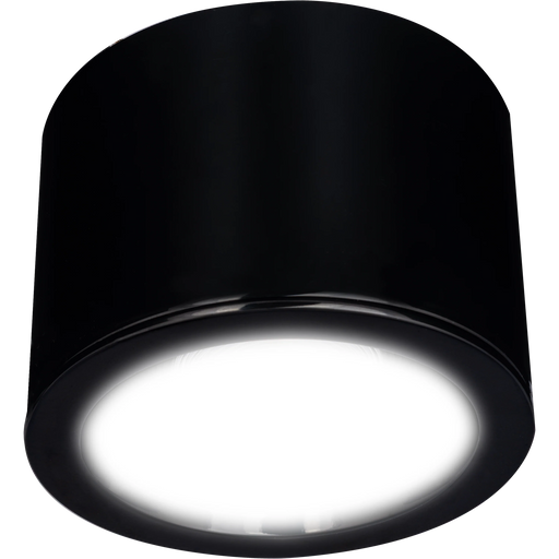 Luceco Platinum Mini Surface Downlight Dark Light Reflector RAL 9005 162mm 950lm 8W 4000K Fixed Output