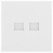 BG Electrical 900 Series - Double, telephone socket, master (IDC)