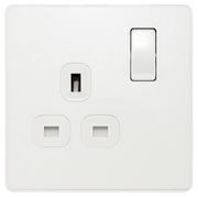 BG Electrical Evolve Pearlescent White - Single, switched, single pole