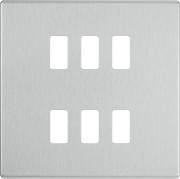 BG Electrical Grid - 6 module, square