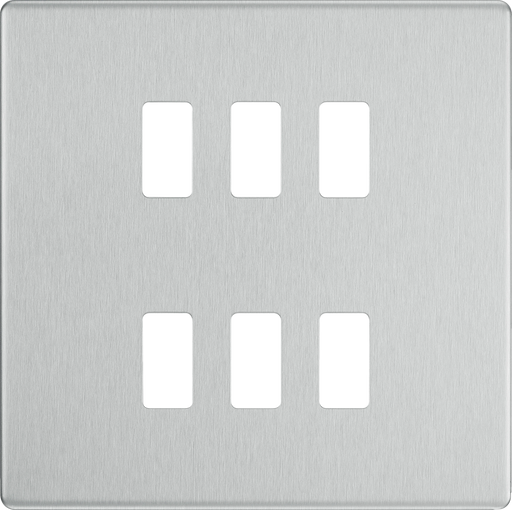 BG Electrical Grid - 6 module, square