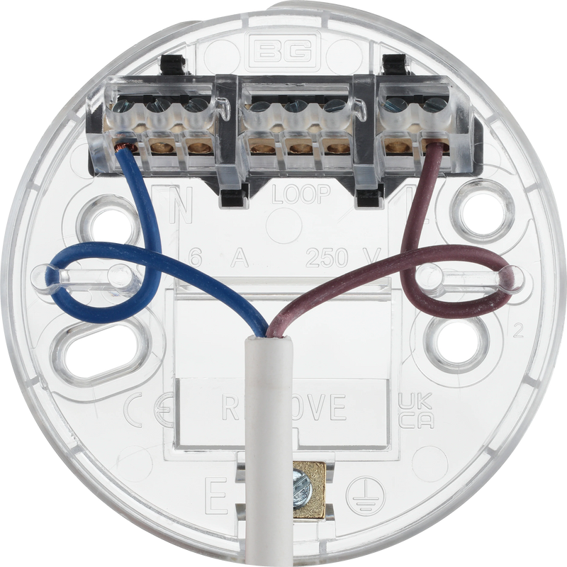 BG Electrical Ceiling Accessories - 12" flex and 3" base