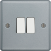 BG Electrical Metal Clad - Double, 2 way switch