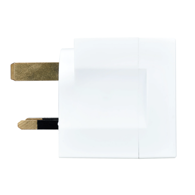 Masterplug Basic - 2 Sockets, 13A, White