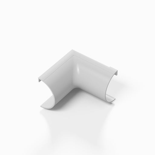 D-Line Trunking - 20x10mm White Internal Bend