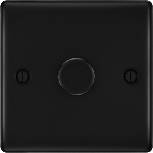 BG Electrical Nexus Metal Matt Black - Single, 2 way push 200W