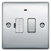 BG Electrical Nexus Metal Polished Chrome - Switched and fused with indicator