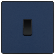 BG Electrical Evolve Matt Blue - Single, 2 way switch