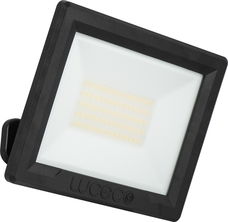 Luceco Essence Floodlight with ball joint 50W black 4000k colour temp