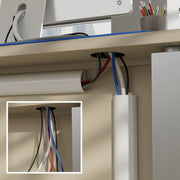 D-Line Trunking - 50x25mm White 1m Self Adhesive Length