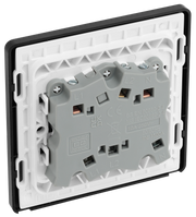 BG Electrical Evolve Matt Black - Triple pole fan isolator