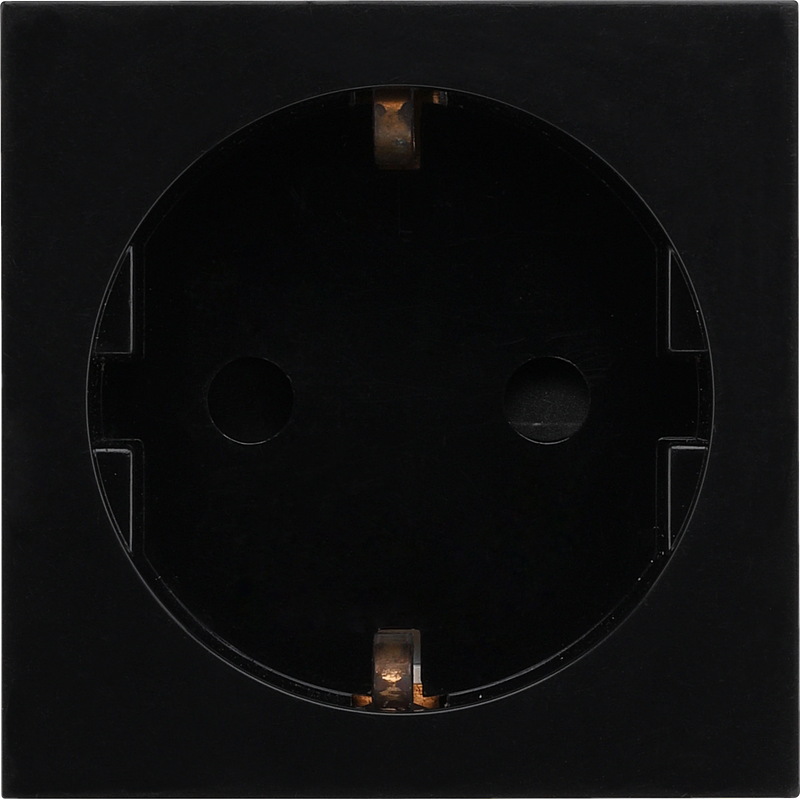BG Electrical Euro Module - 16A Schuko, unswitched socket