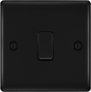 BG Electrical Nexus Metal Matt Black - Single, 2 way switch