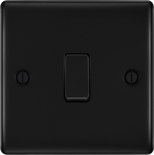 BG Electrical Nexus Metal Matt Black - Single, 2 way switch