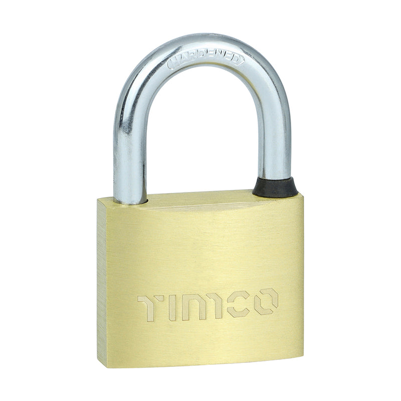TIMCO Brass Padlock — Blister Pack