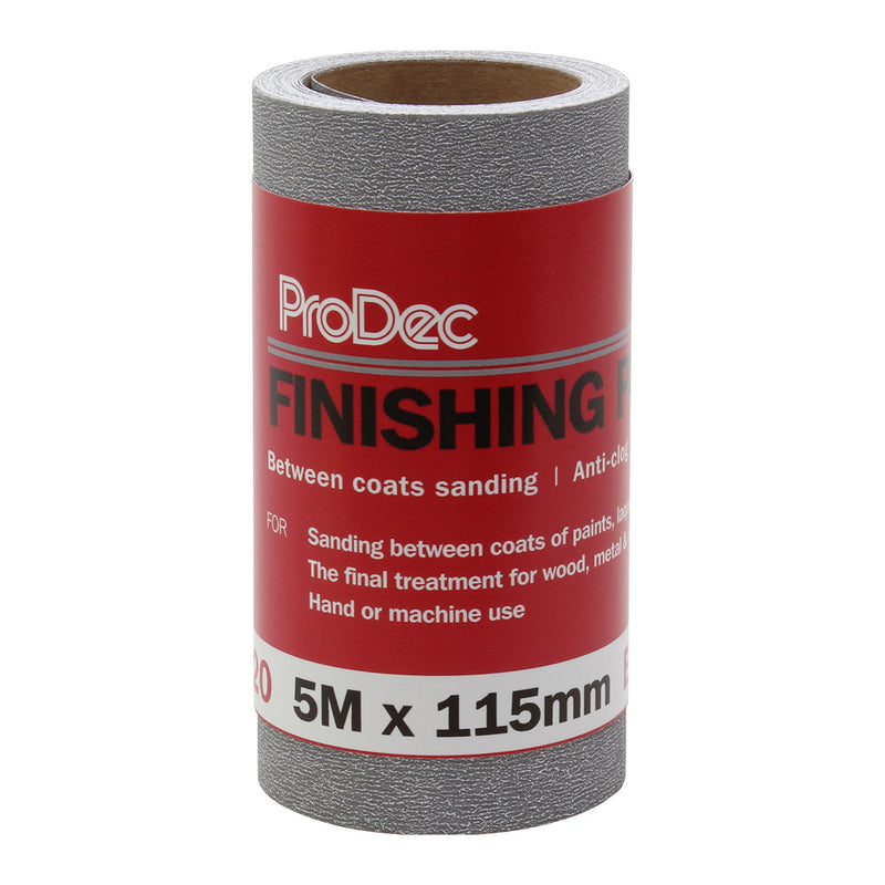 ProDec Finishing Paper 5m Roll 320 Grit Extra Fine Grade