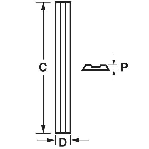CR/PB29 - Planer blade set 82mm x 5.5mm x 1.1mm TC