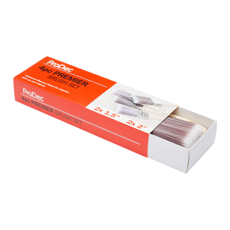 ProDec 4pc Premier Paint Brush Set