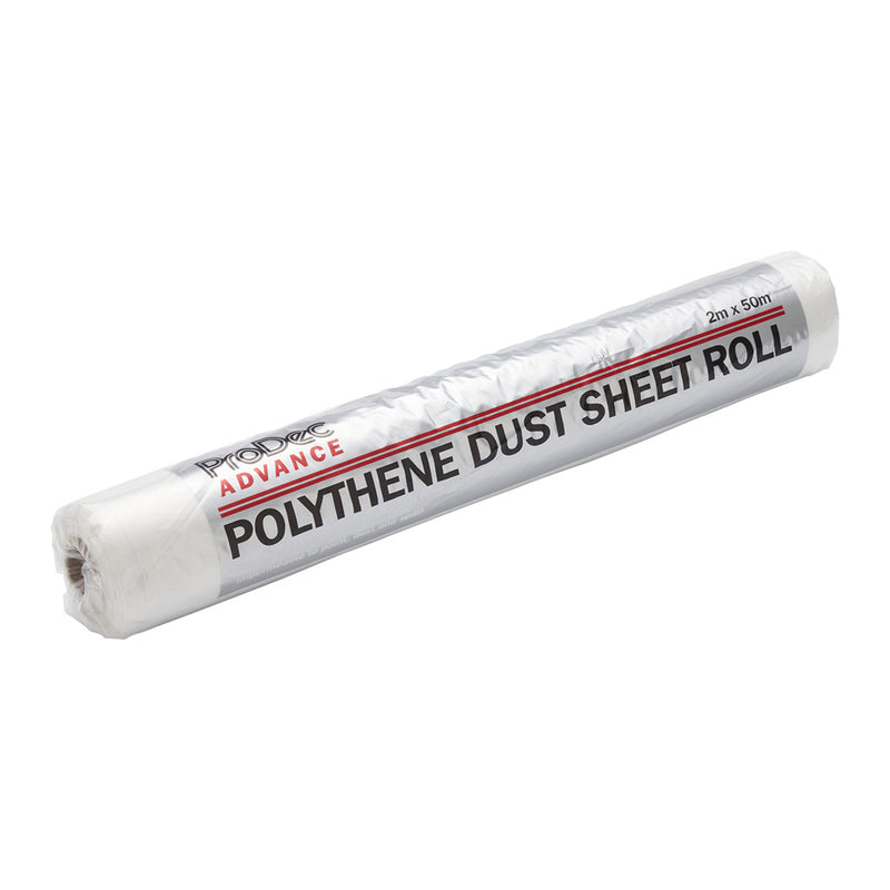 ProDec Advance 100sqm Polythene Dust Sheet Roll - Extra Durable Grade