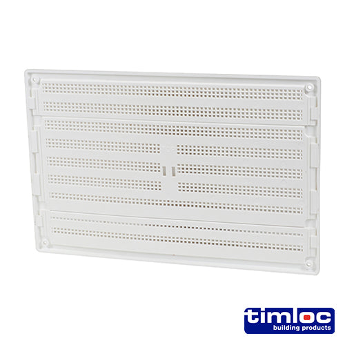 Timloc Louvre Grille Vent Flyscreen White
