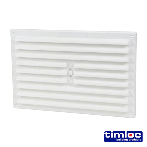 Timloc Hit and Miss Louvre Mini Vent White