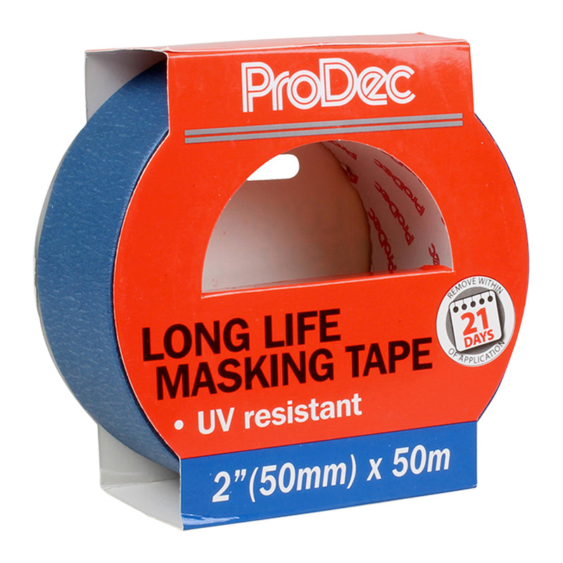 ProDec 2" x 50m Long Life Masking Tape